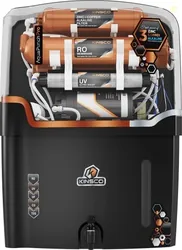 Kinsco Aqua Punch Pro With ISI Mark RO+UV+UF+TDS Adjuster 18 L RO + UV + Copper + Alkaline + Minerals Water Purifier Black