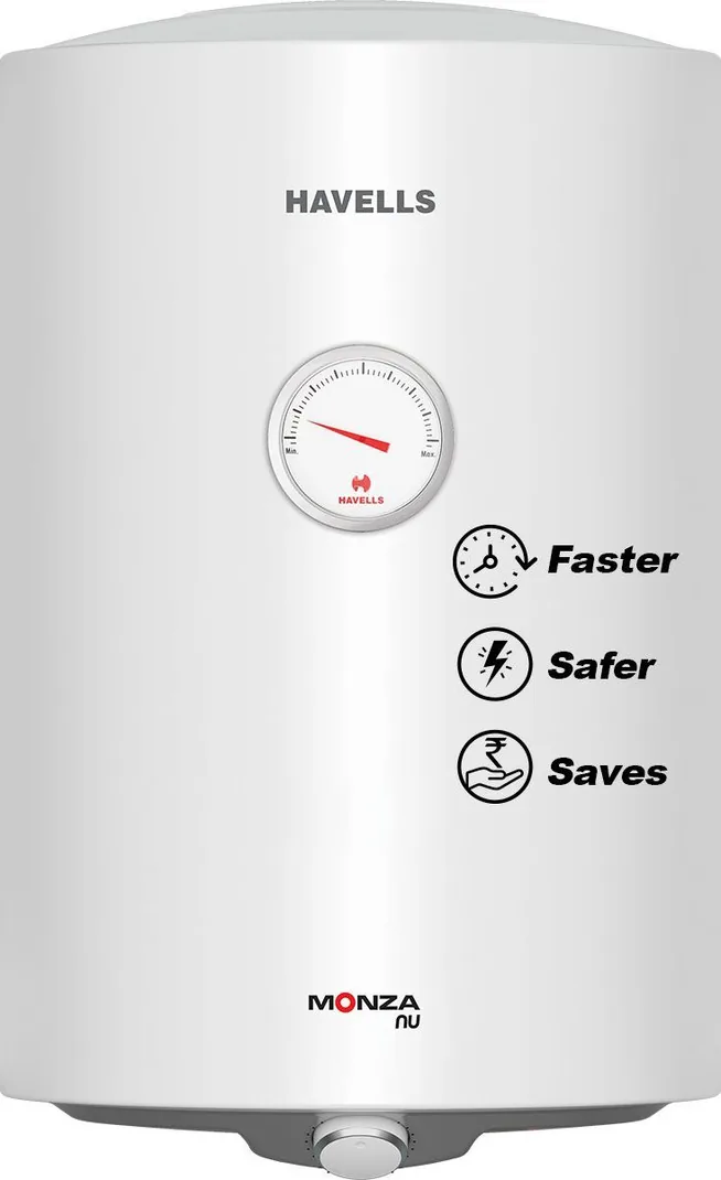 HAVELLS 35 L Storage Water Geyser (Monza Nu 35, White, Grey) (White, Grey)