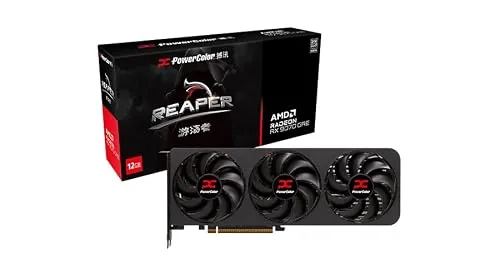 PowerColor Reaper RX 9070 GRE 12GB GDDR6 PCI Express Gaming Graphics Card - RX9070GRE 12G-A (Black)