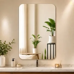 LUPPRA 12  18 in Frameless Wall Mirror Bathroom Mirror (Rectangl...more