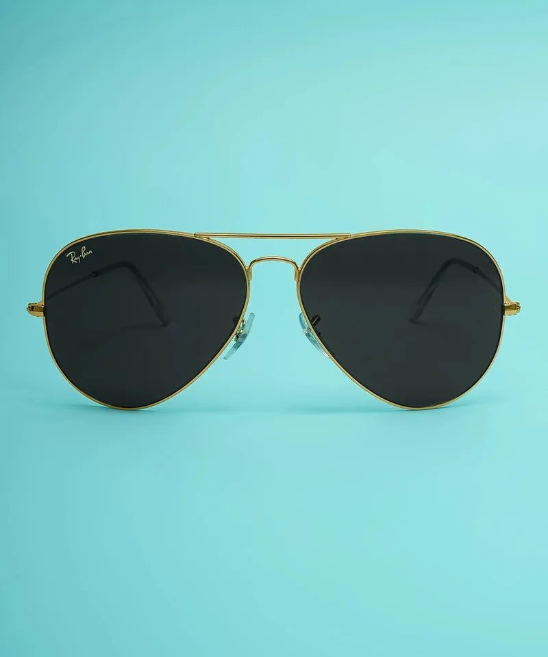 Ray-Ban Gradient, UV Protection Aviator Sunglasses (62) (For Men, Green)
