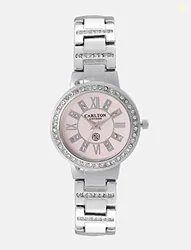 Carlton london Analog Pink Dial Women's Watch-CL012SPIS