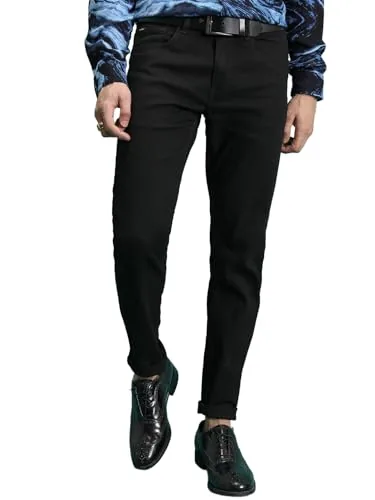 Highlander Men’s Straight Fit Jeans | Mid Rise | Stretchable | Designed for Comfort & Ease of Movement| Jeans for Man