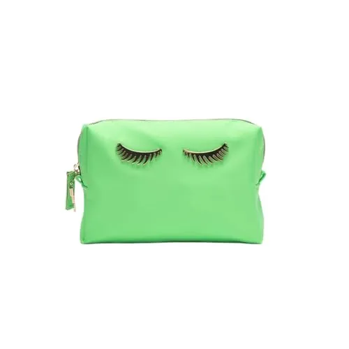 Colorbar Polyester Lips & Lashes Casual (Small Pouch) - Neon Green