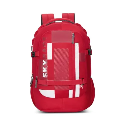 Skybags Cipher 32L Laptop Backpack (Upto 16"), 3 Compartments, Red