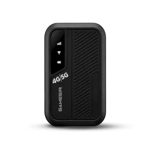 GameSir 4G/5G LTE WiFi Dongle, SIM Card Slot with Up to 300Mbps WiFi Hotspot, Hotspot Device with All Sim Network Support, 3000Mah Battery, High-Speed Wireless Internet (Black)