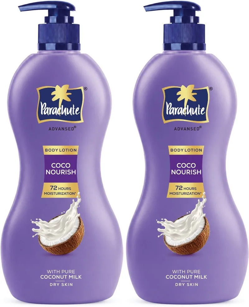 Parachute Advansed Coco Nourish Body Lotion, With Pure Coconut Milk, 100% Natural, Dry Skin (800 ml)