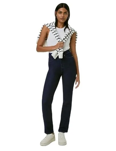 Marks & Spencer Sienna Supersoft Straight Leg Jeans Indigo Mix