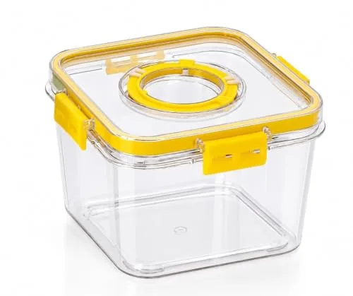 Dimazofly Airtight Kitchen Storage Container 1400 ml (Pack of 1) | BPA-Free Plastic Food Storage Box | Leakproof Stackable Transparent Container for Rice, Flour, Grains, Snacks & Daily Kitchen Uses.